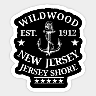 WILDWOOD EST. 1912 New Jersey Jersey Shore Sticker